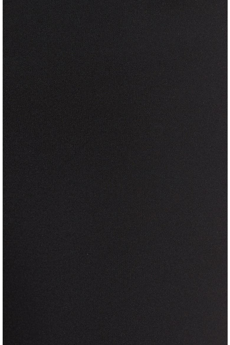 SIDE ZIP PONTE PANT, Alternate, color, BLACK