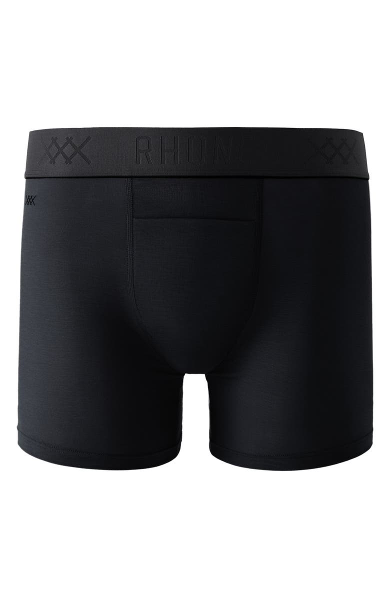 Rhone C.O.R. 4-Inch Boxer Briefs, Alternate, color, Pure Black