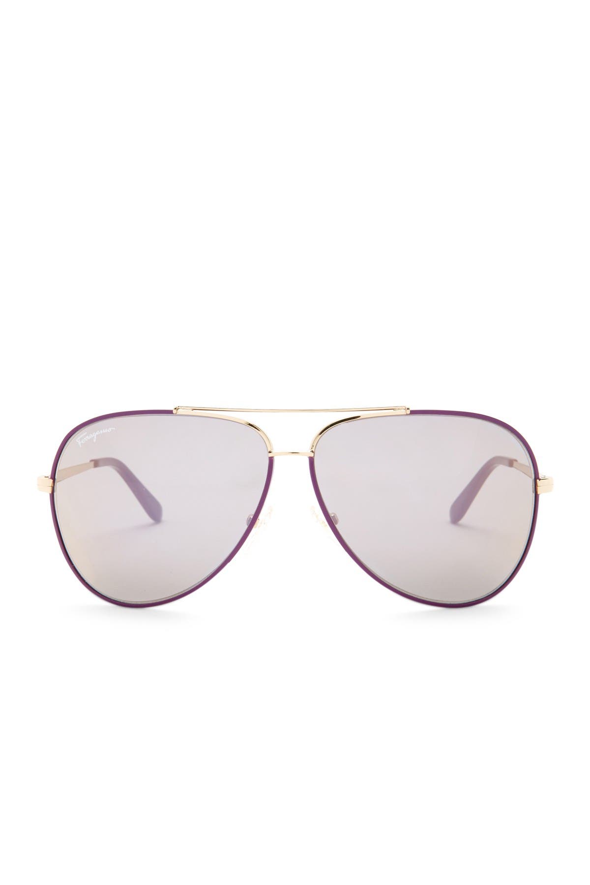 FERRAGAMO Salvatore Ferragamo 60mm Aviator Sunglasses