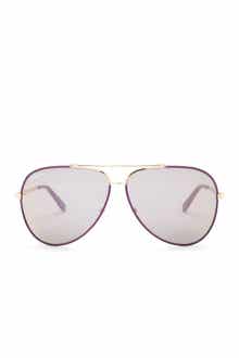 FERRAGAMO Salvatore Ferragamo 60mm Aviator Sunglasses