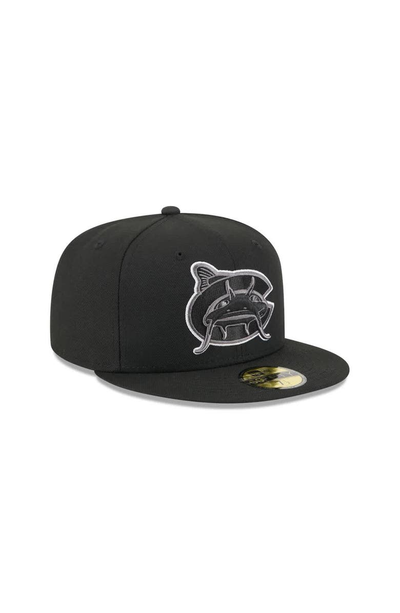 New Era Men's New Era  Black Charlotte Knights Theme Nights 59FIFTY Fitted Hat, Alternate, color, 