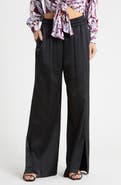 Cinq à Sept Damoni Wide Leg Satin Pants