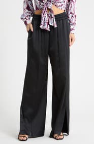 Cinq à Sept Damoni Wide Leg Satin Pants