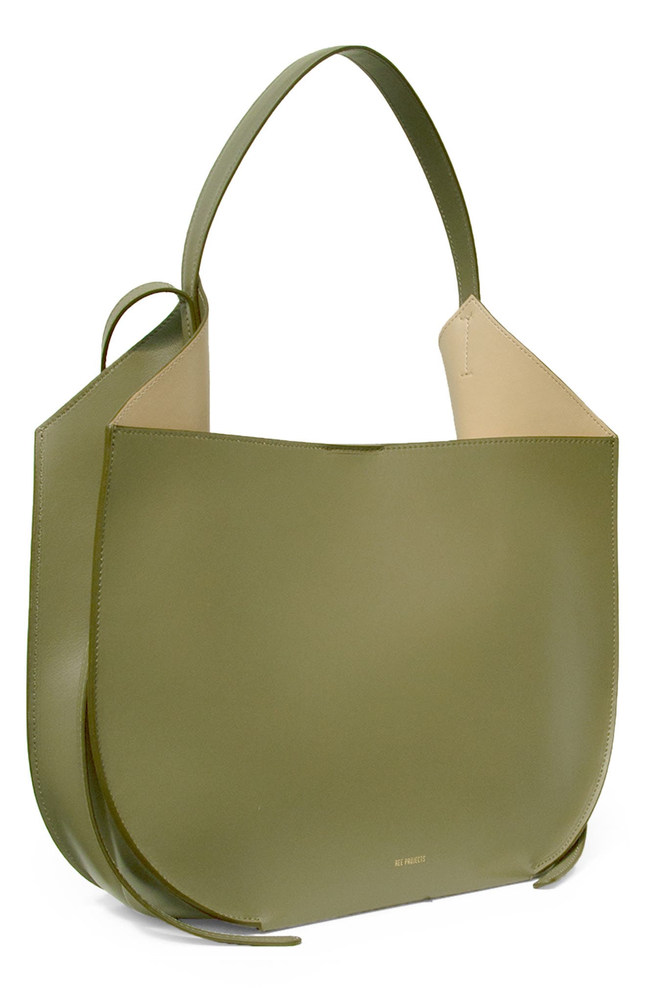Helene Leather Hobo Bag, Alternate, color, OLIVE