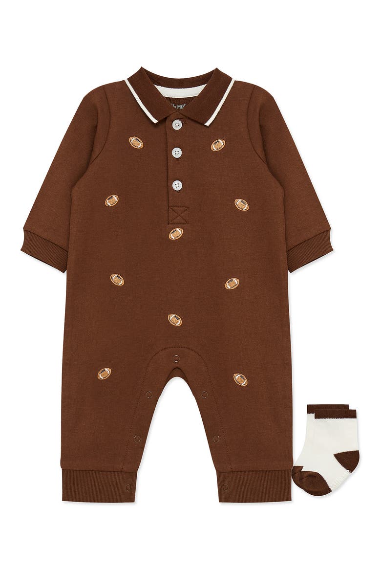 Race Cars Coverall & Socks Set, Main, color, BROWN