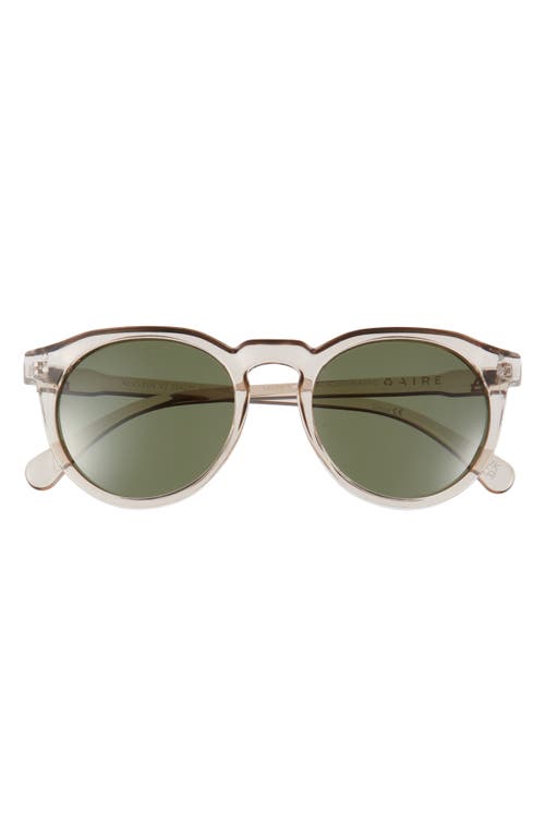 Aire Nucleus 52mm Polarized Round Sunglasses In Metallic