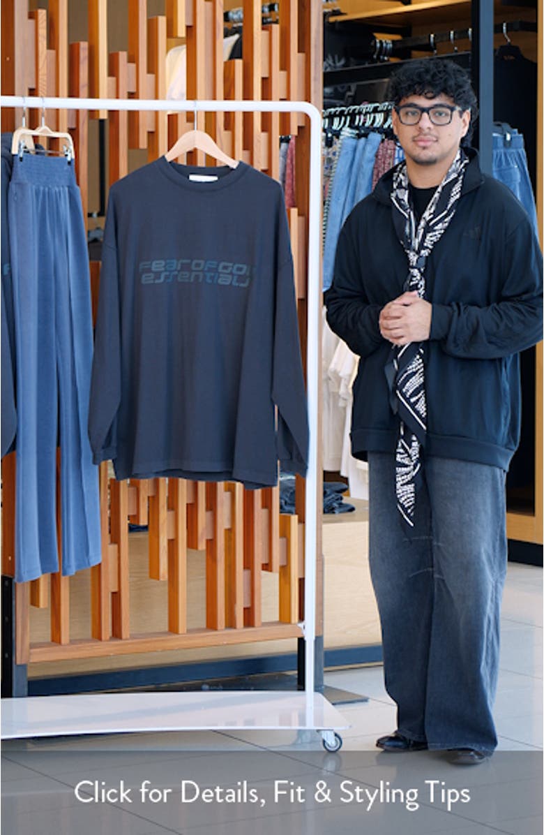 '90s Logo Long Sleeve Cotton Graphic T-Shirt, sales video thumbnail