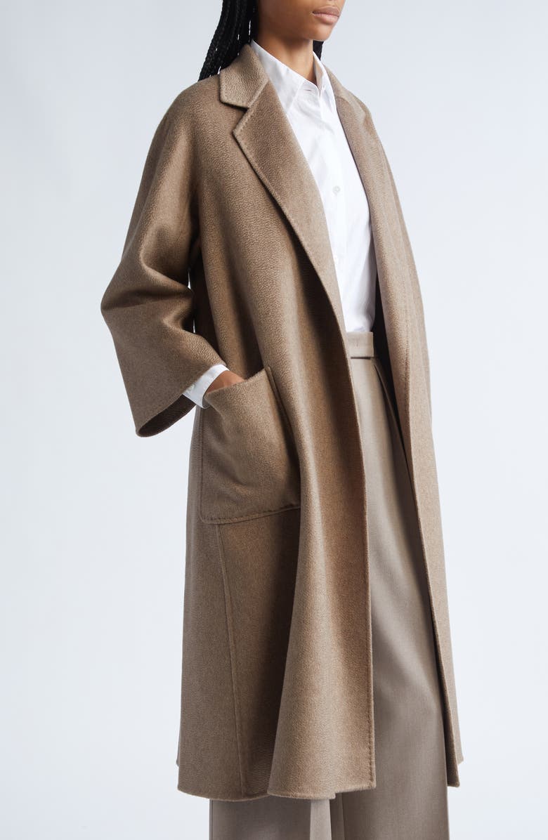 Max Mara Ludmilla Double Face Cashmere Coat, Alternate, color, Hazelnut Brown