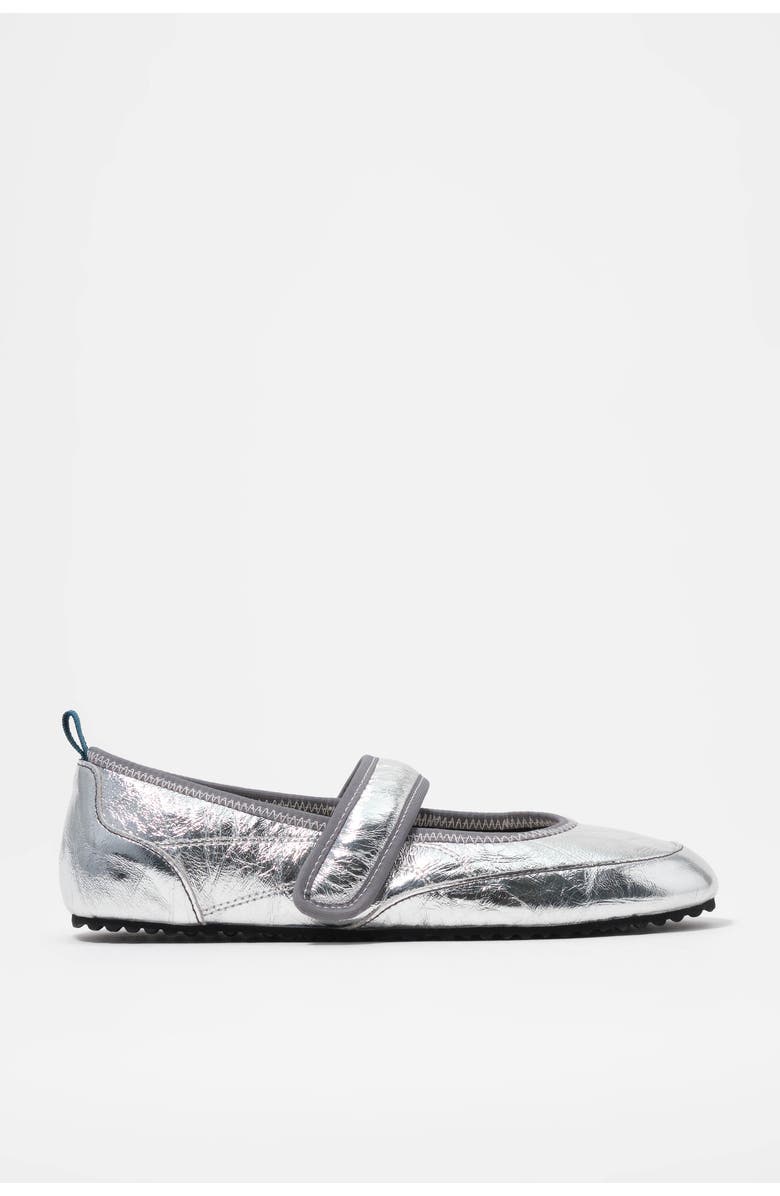 Bimba y Lola Velcro Ballerina Sneaker, Main, color, Silver