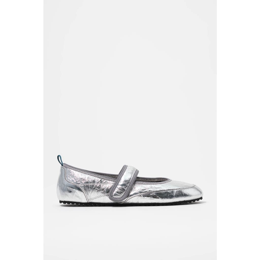 BIMBA Y LOLA Velcro Ballerina Sneaker in Silver at Nordstrom, Size 37
