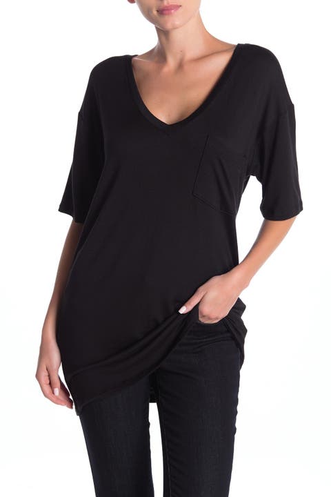 Deep V-Neck Boyfriend T-Shirt