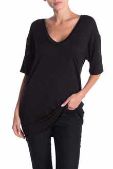 Deep V-Neck Boyfriend T-Shirt