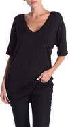 GO COUTURE Deep V-Neck Boyfriend T-Shirt
