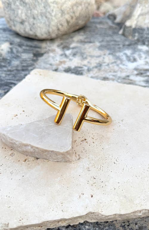 Adornia Bar Cuff Bracelet In Gold