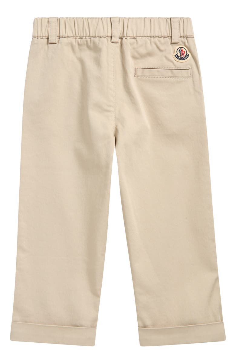 Moncler Kids' Cuffed Chinos, Alternate, color, Beige