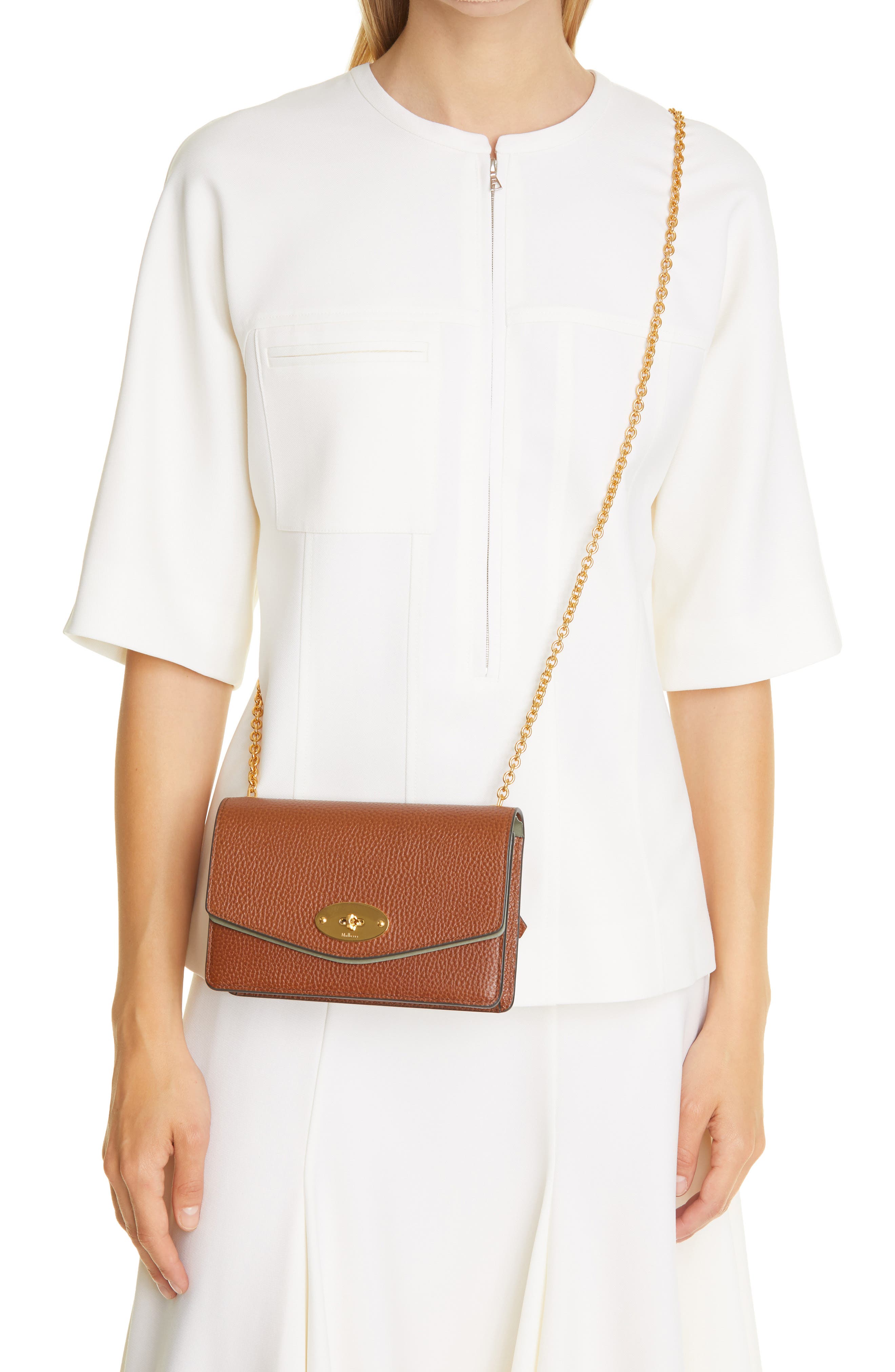 Mulberry Small Darley Leather Clutch, Alternate, color, 