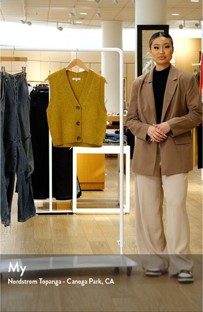 Donegal Button Front Sweater Vest, sales video thumbnail