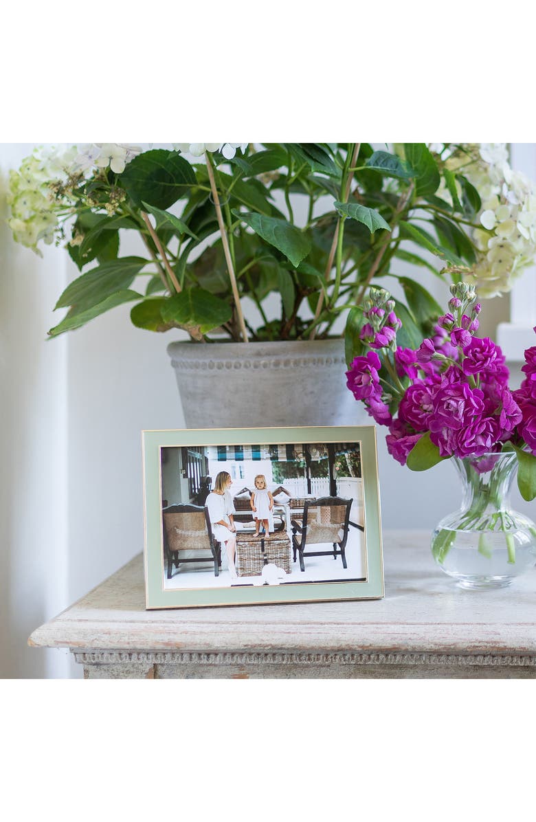 Addison Ross London Sage Enamel Picture Frame, Alternate, color, Green