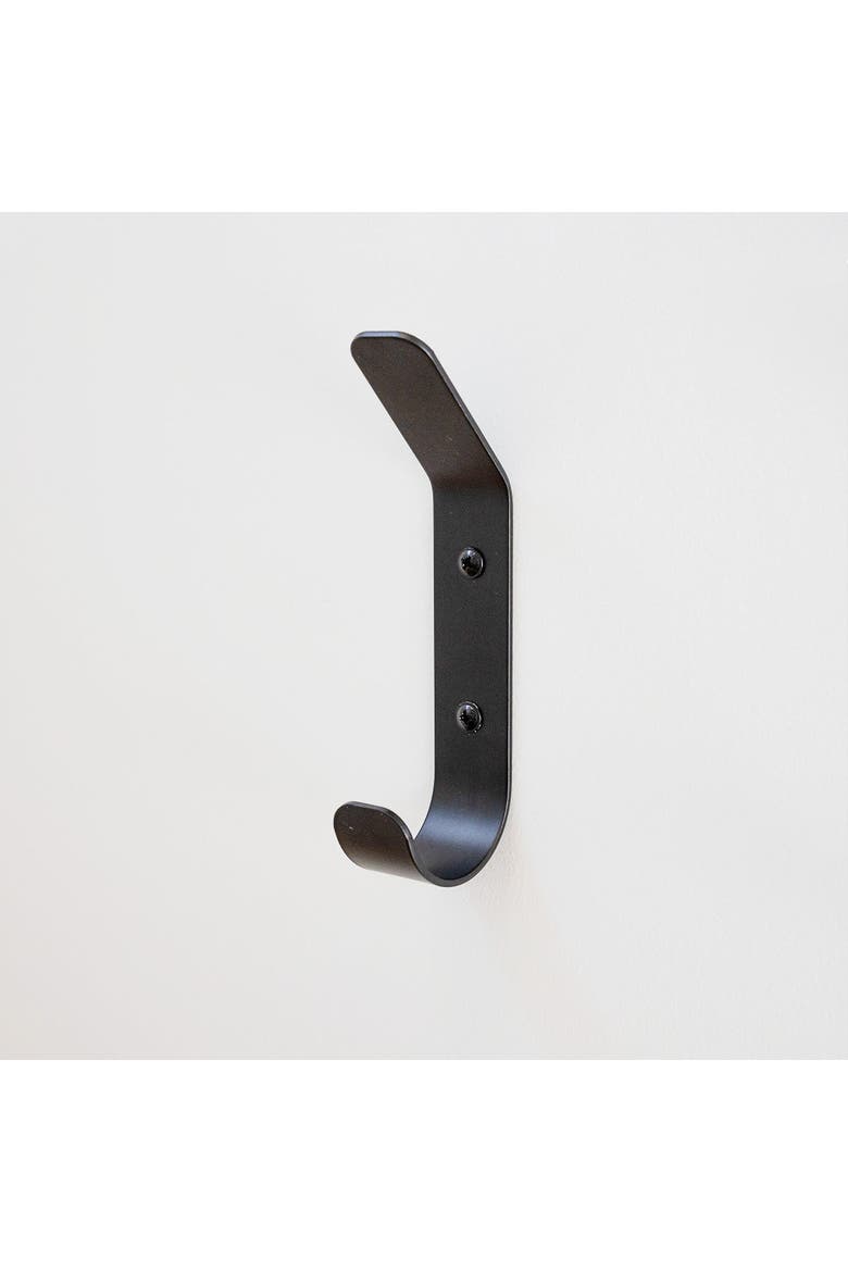 Crozet Multipurpose Wall Hooks | 4-Pack | Black, Alternate, color, Black