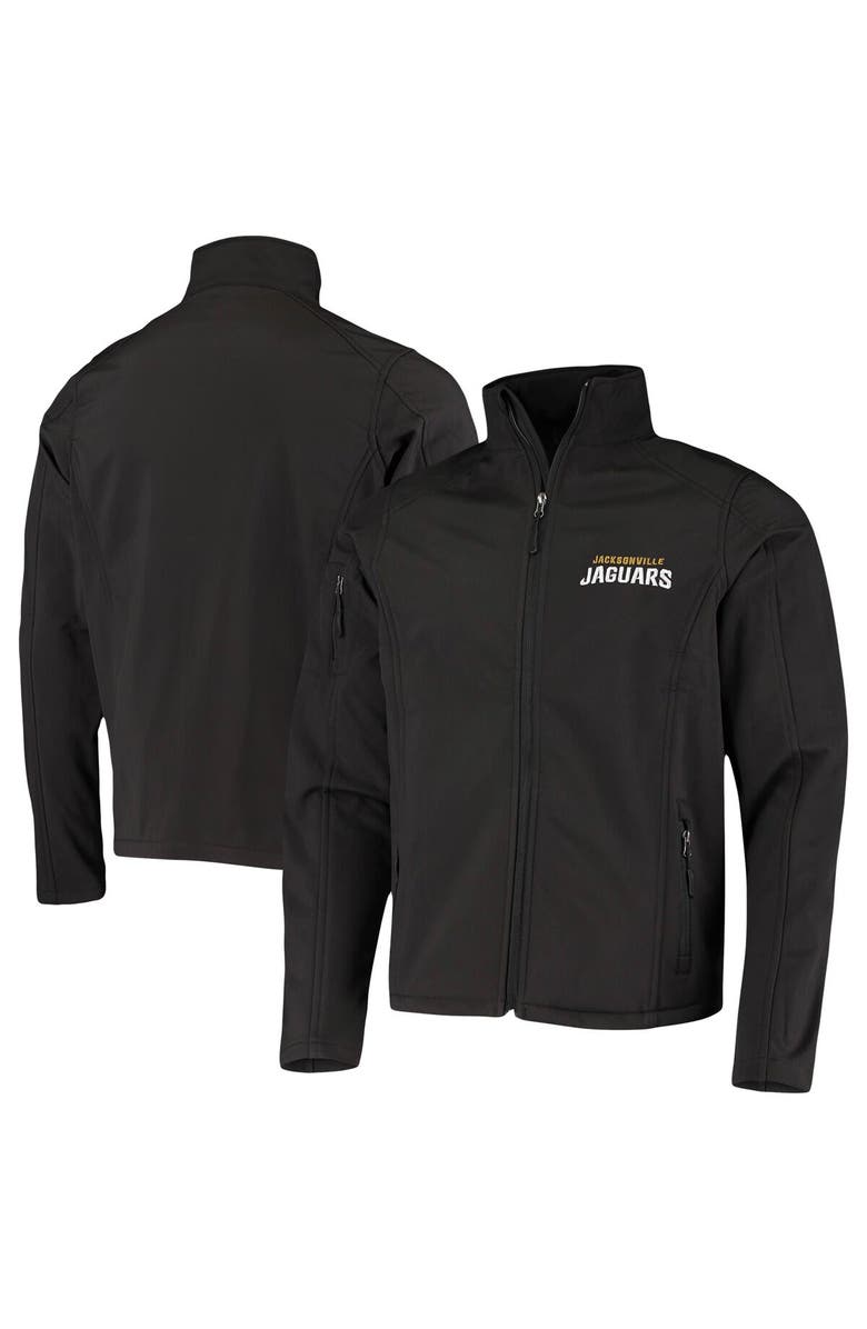 DUNBROOKE Men's Dunbrooke Black Jacksonville Jaguars Sonoma Softshell Full-Zip Jacket, Main, color, Black
