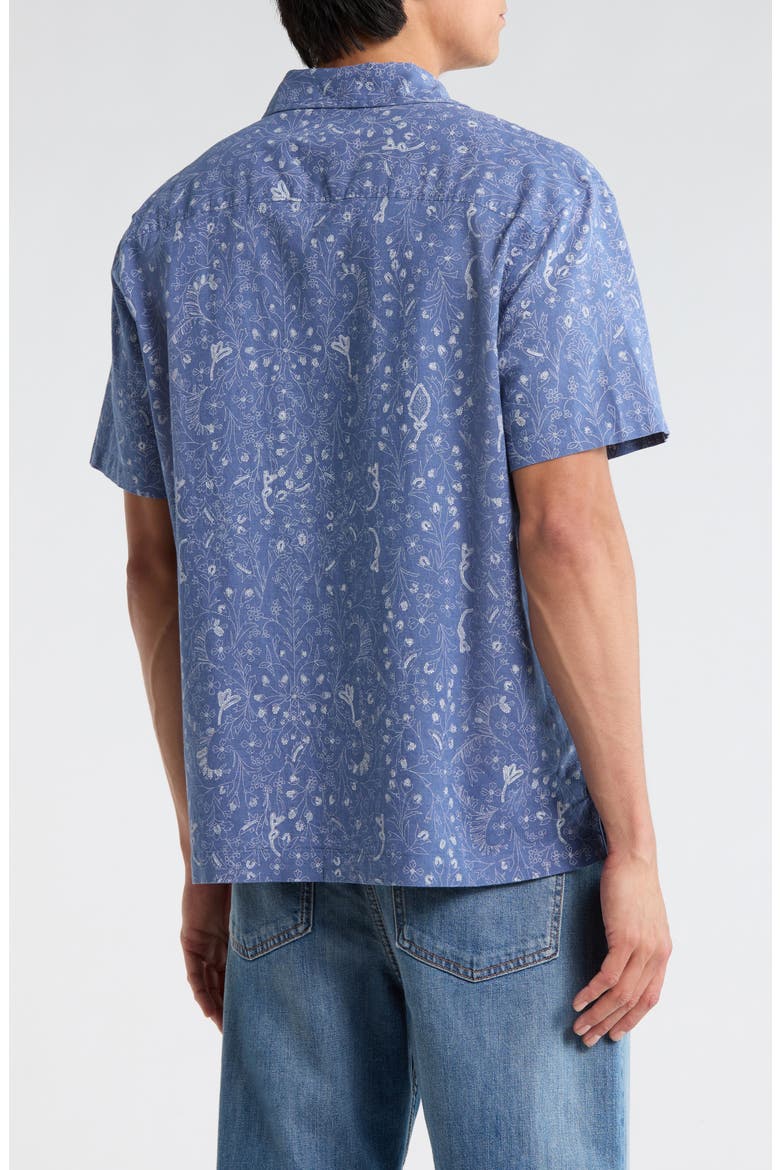 Embroidered Linen Blend Camp Shirt, Alternate, color, BLUE MAGDA EMBROIDERY