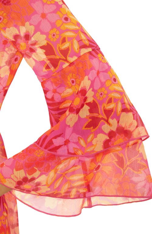 Becca Copacabana Chiffon Cover-up Tunic In Multi