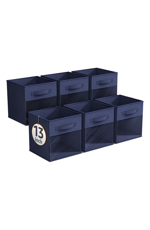 6-Pack Window Collapsible Storage Bins