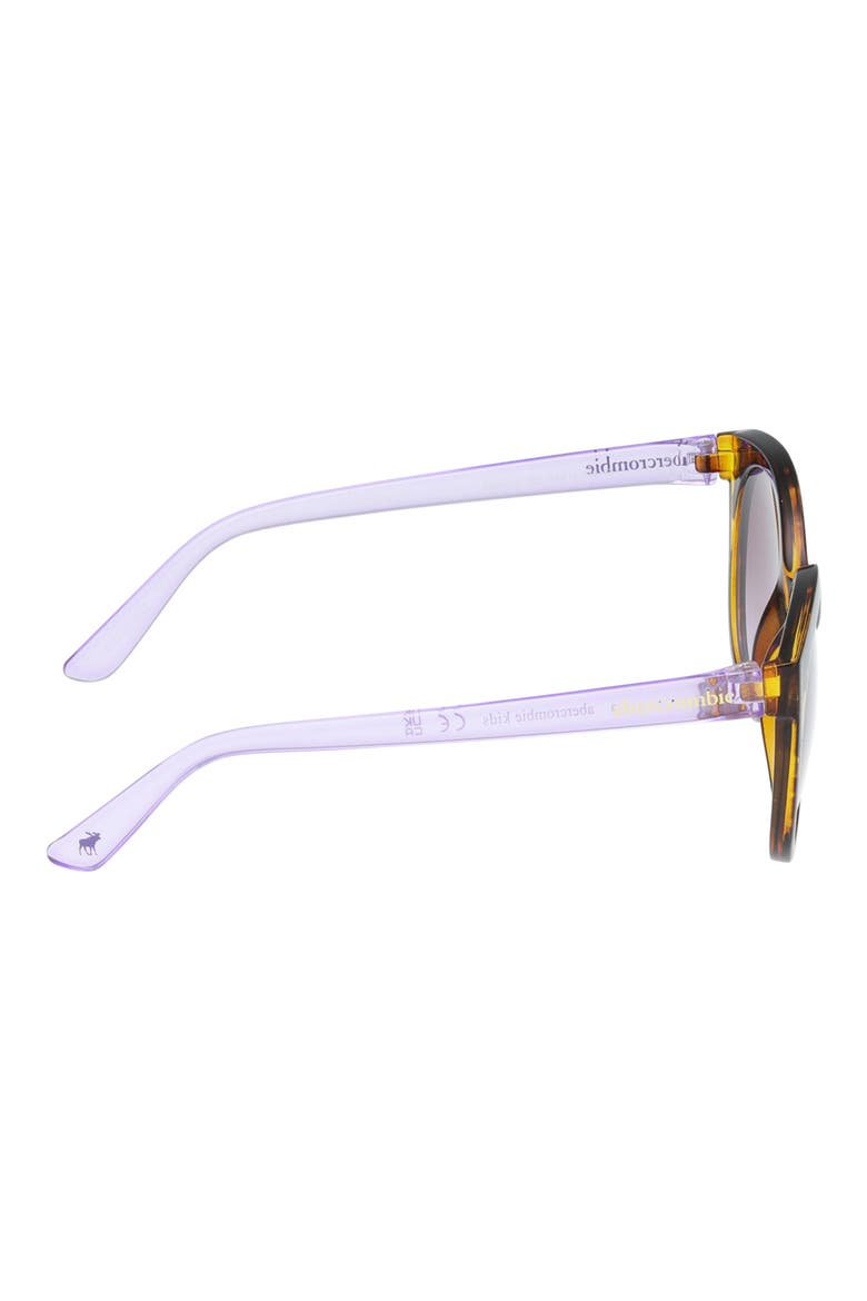 Kids' Gradient Geometric Sunglasses, Alternate, color, DARK HAVANA / GRADIENT