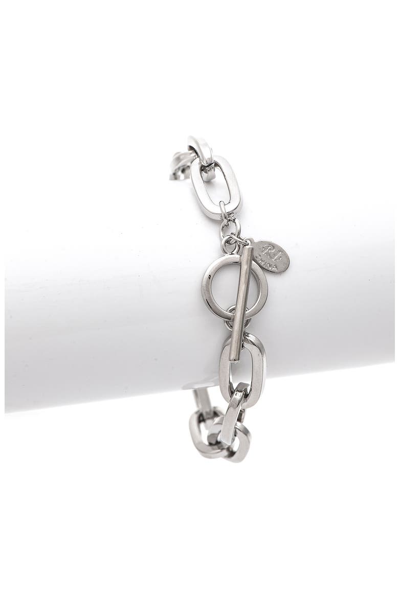 Toggle Link Bracelet, Alternate, color, WHITE RHODIUM CLAD