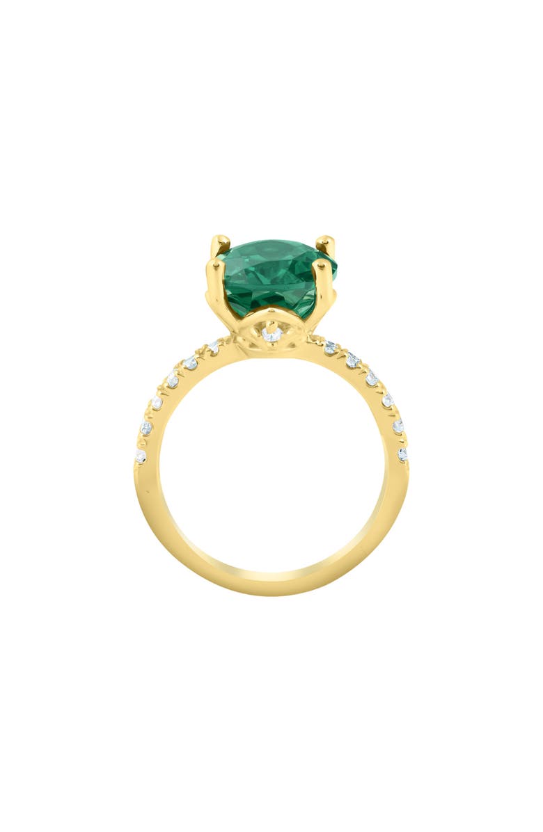 Bliss Diamond Emerald & Diamond 3/8 ct Ring 14k Gold Lab Grown, Alternate, color, 