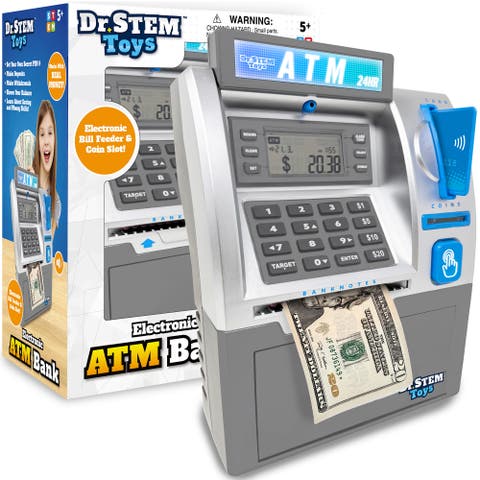 Electronic Atm Bank Real Money Savings Piggy Bank Toy