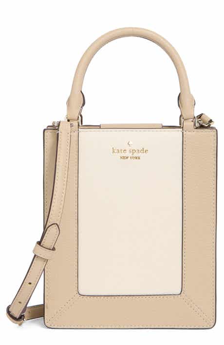 Kate Spade New York lena colorblocked pebbled leather mini tote bag