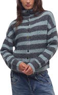 Free People Button Collection Mock Neck Cardigan