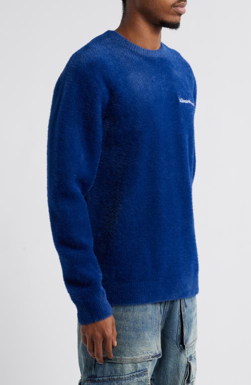 Billionaire Boys Club Fuzz Oversize Sweatshirt In Blue Depths