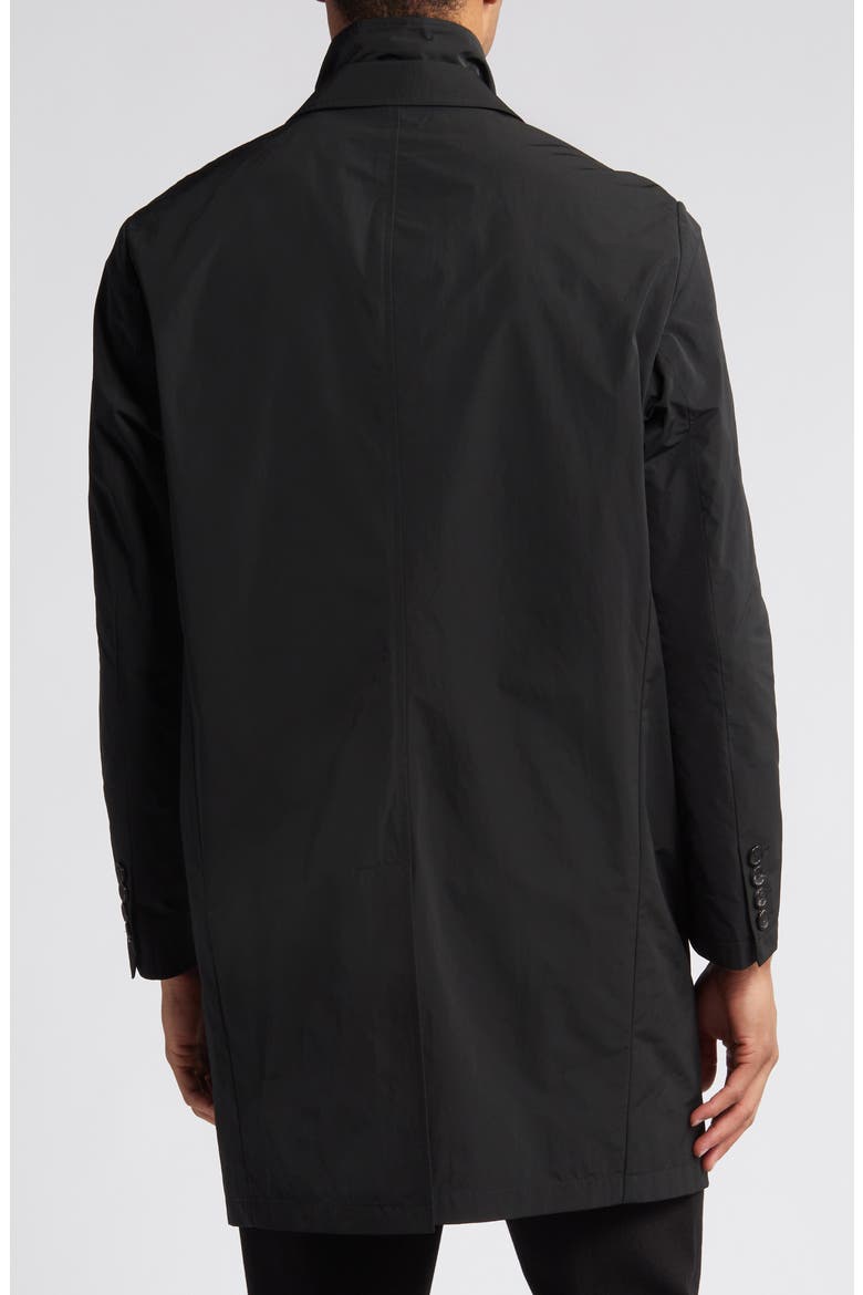 Fox Water Repellent Topcoat, Alternate, color, BLACK