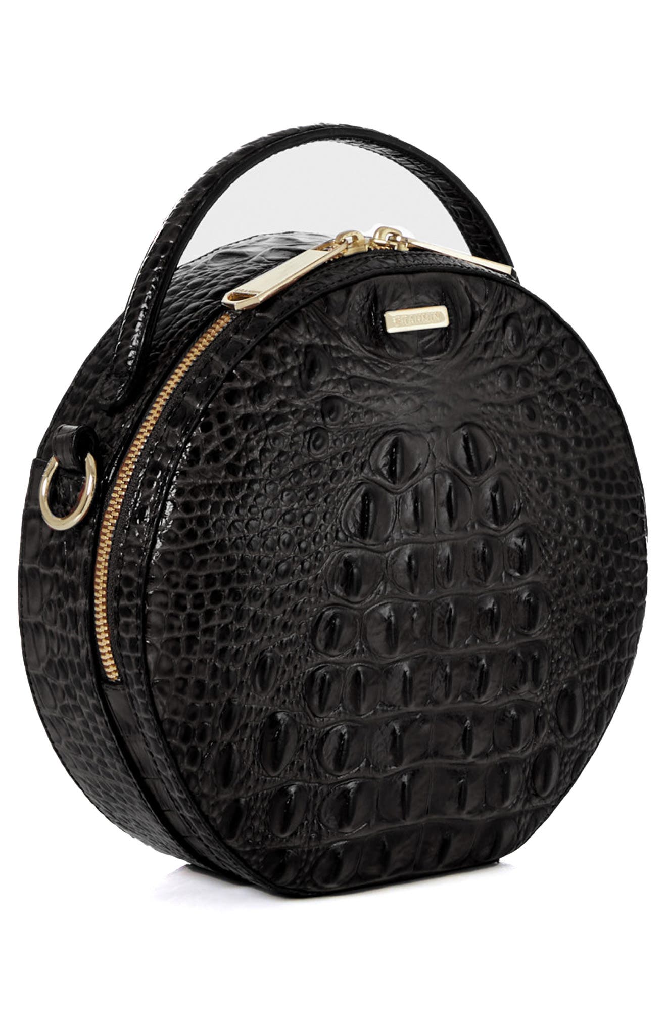 Brahmin Lane Croc Embossed Leather Crossbody Bag, Alternate, color, 