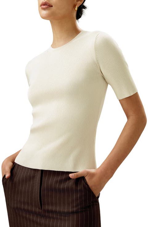 Women's Essential Silk Knit Top