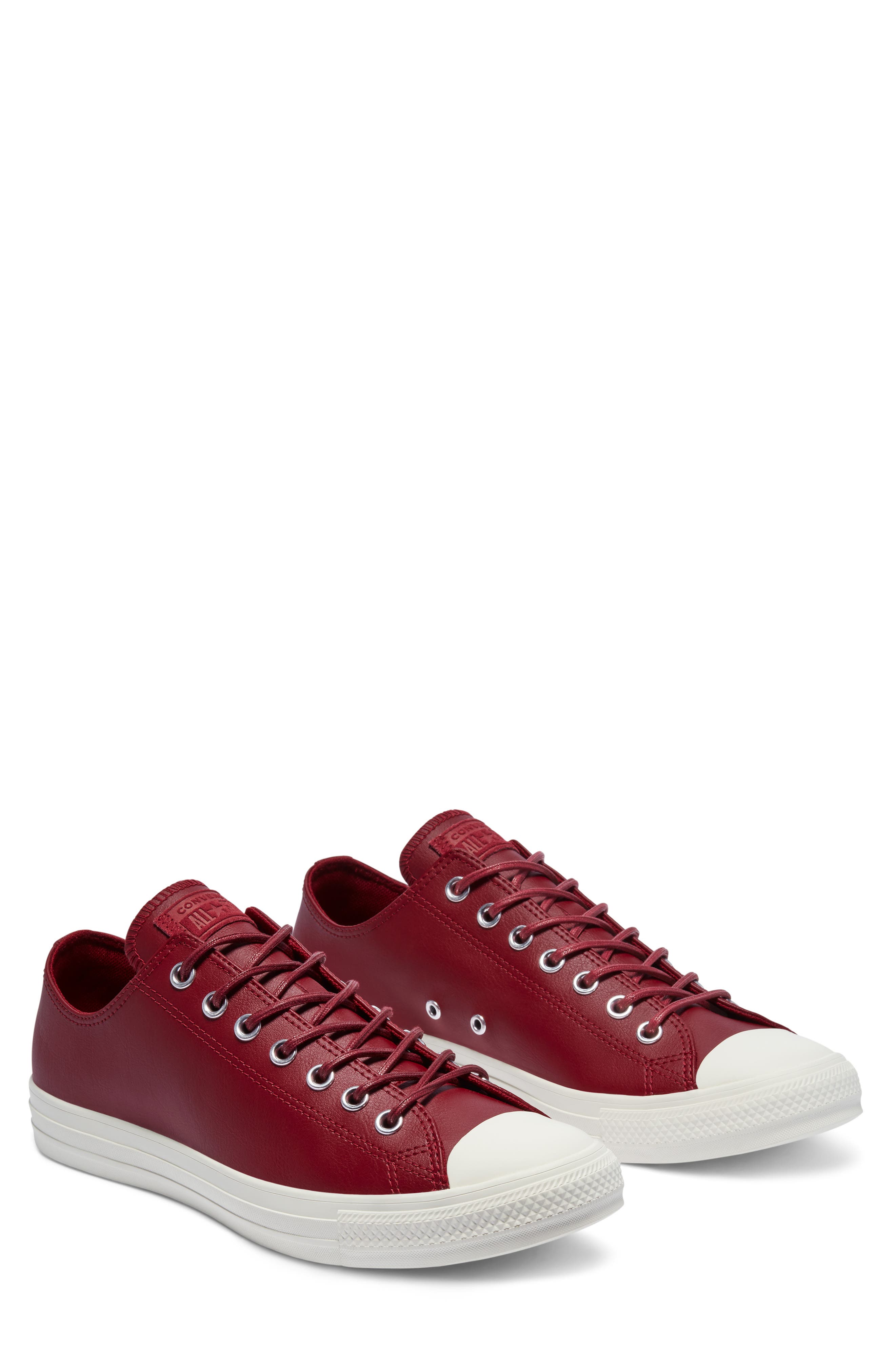 Converse Chuck Taylor<sup>®</sup> Low Top Leather Sneaker, Main, color, 
