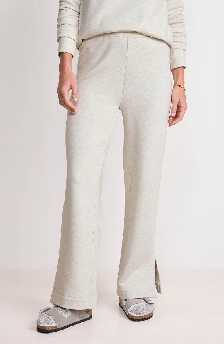 vineyard vines Pull-On Wide Leg Pants, Alternate, color, Marshmallow Heather