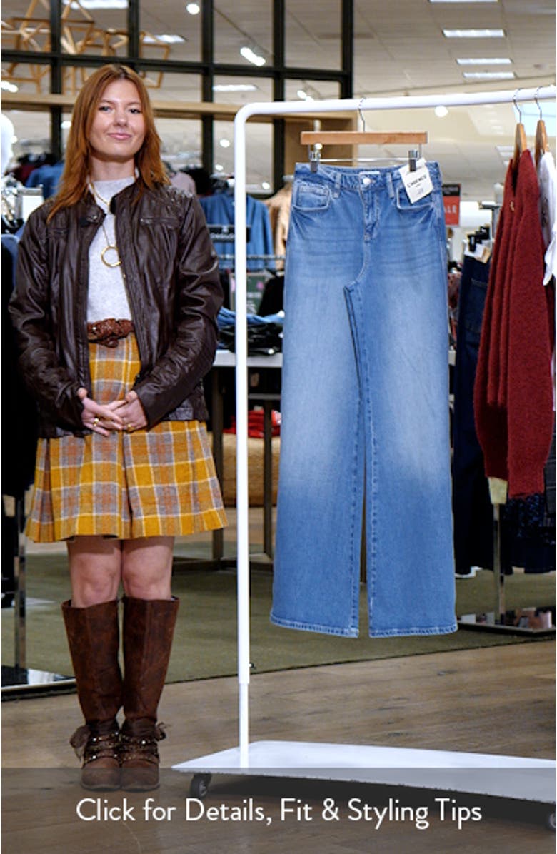 Beau Seamed High Waist Wide Leg Jeans, sales video thumbnail