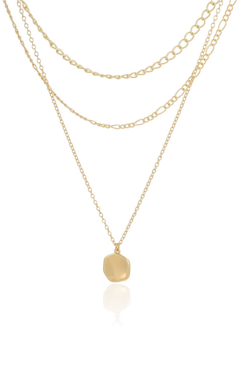 Ettika Multichain Necklace, Main, color, Gold