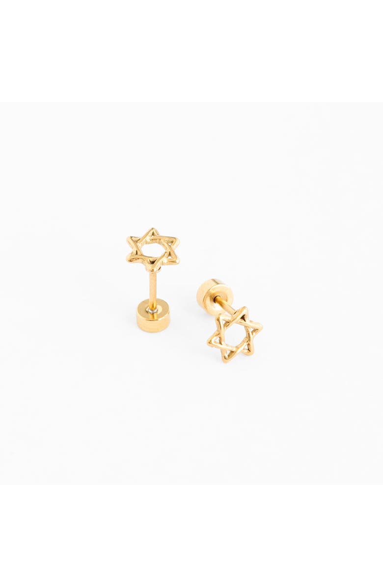 Pip Pop Star of David Stud Earrings, Alternate, color, Gold