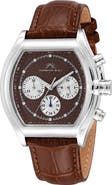 PORSAMO BLEU Roman Leather Strap Watch
