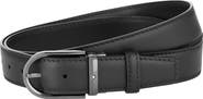 Montblanc Horseshoe Buckle Calfskin Leather Belt