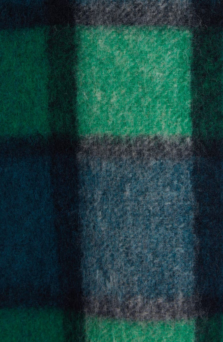 Moncler Grenoble Waier Plaid Snap-Up Shirt Jacket, Alternate, color,