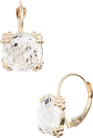 Anzie Dew Drop White Topaz Cluster Drop Earrings
