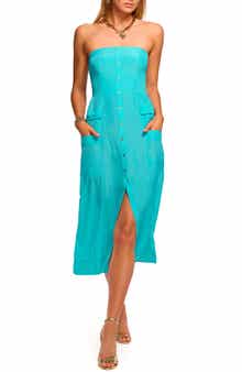 Ramy Brook Blair Strapless Midi Dress