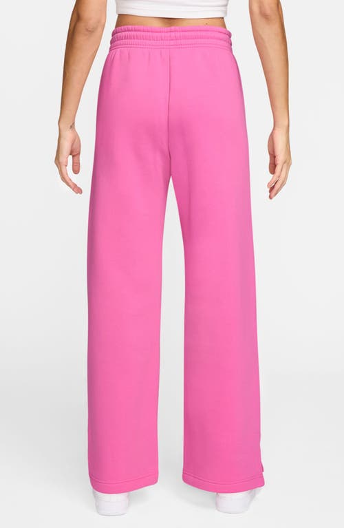 Nike Sportswear Phoenix High Waist Wide Leg Sweatpants In Pink