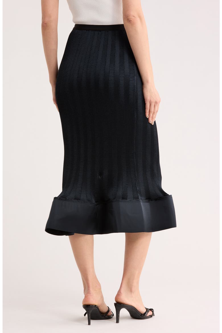 Hollis Midi Skirt, Alternate, color, BLACK