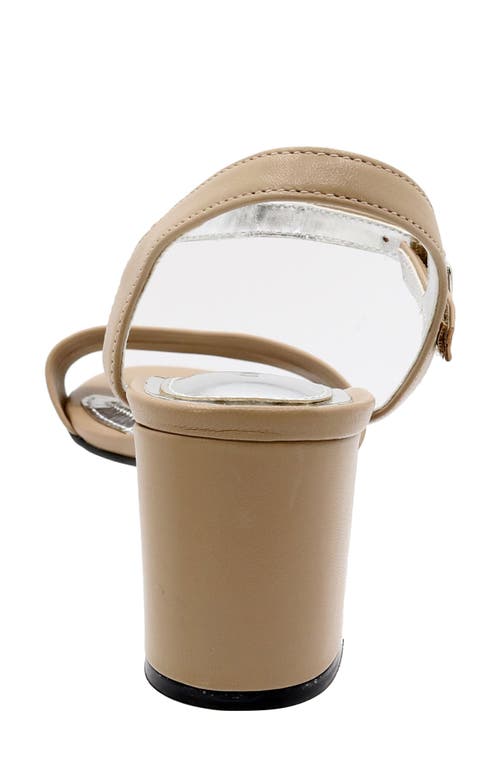David Tate Ageless Ankle Strap Sandal In Warm Taupe